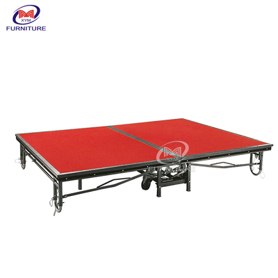 Outdoor Concert Event Foldable Stage Platform Portable Stage On Wheels