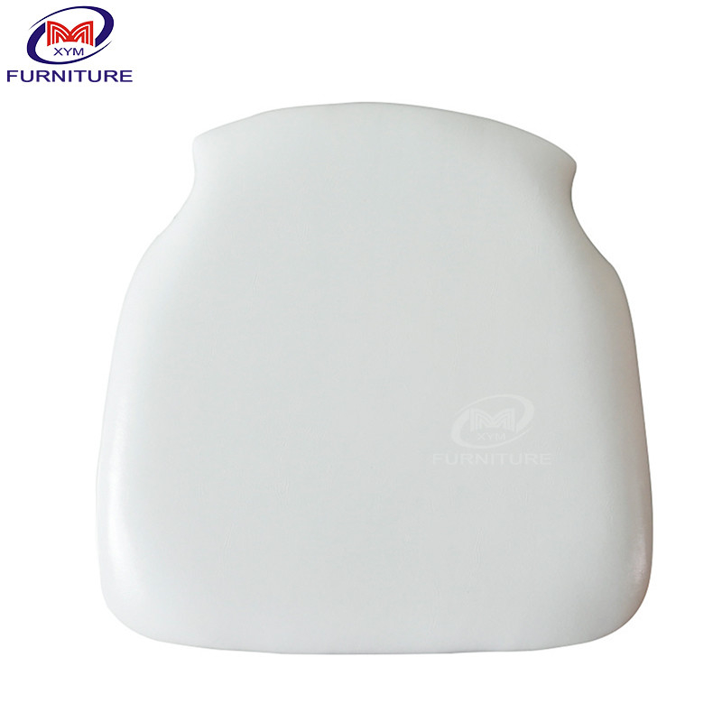 Removable Metal Chiavari Chair Pads PU Leather Cushion For Wedding
