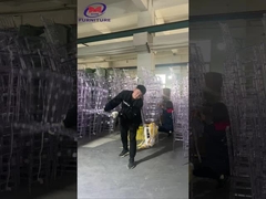 투명한 명백한 크리스탈과 결혼하는 나폴레옹 / 티파니 / 조반니 아크릴 수지 의자